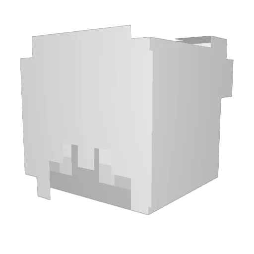 invalidSixth Minecraft avatar head, 3D render