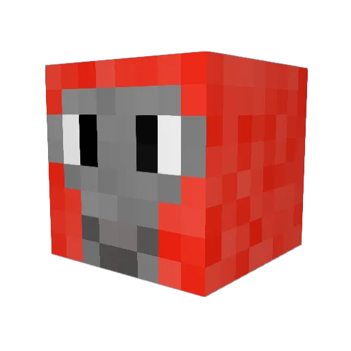 inventinadrian Minecraft avatar head, 3D render