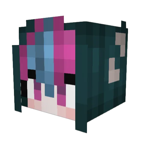 invern0_o Minecraft avatar head, 3D render