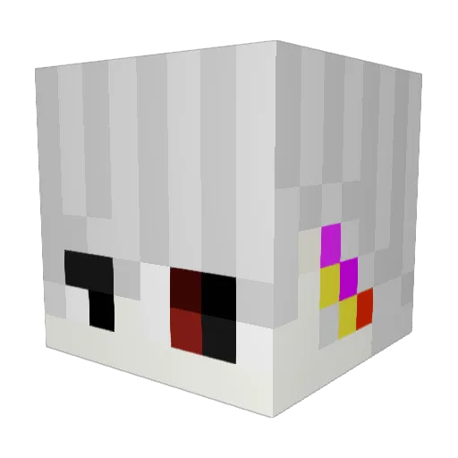 invernar Minecraft avatar head, 3D render