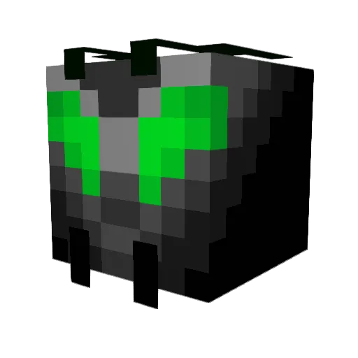 invertedjw Minecraft avatar head, 3D render
