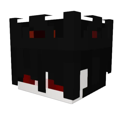 invertedream Minecraft avatar head, 3D render