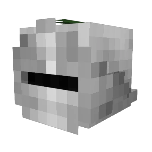 invicta_rex Minecraft avatar head, 3D render