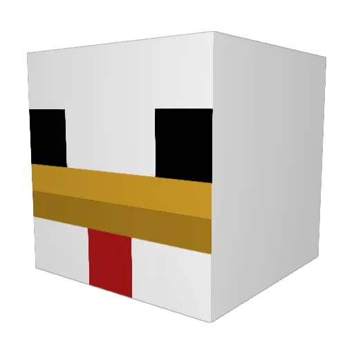 inviel9 Minecraft avatar head, 3D render
