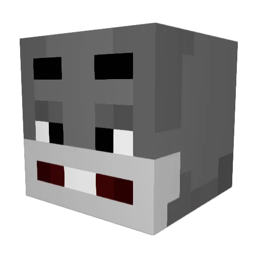inviqv2 Minecraft avatar head, 3D render