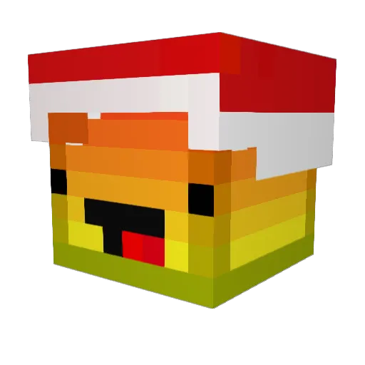 invisableGhoast Minecraft avatar head, 3D render