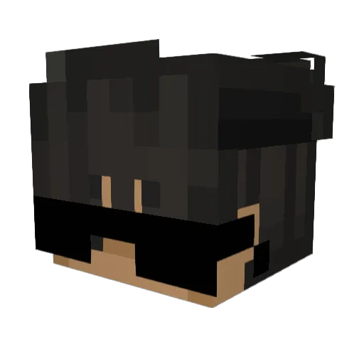 invitez Minecraft avatar head, 3D render