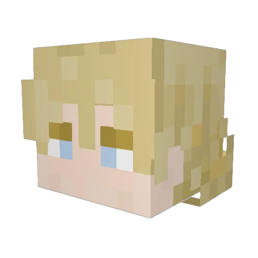 invoicedone991 Minecraft avatar head, 3D render