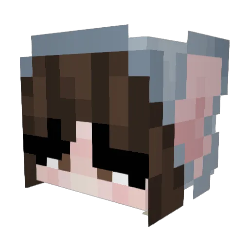 involais Minecraft avatar head, 3D render