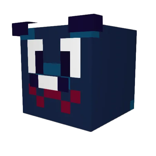 invtrovert Minecraft avatar head, 3D render