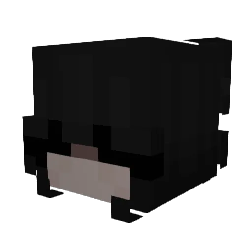 inychan Minecraft avatar head, 3D render