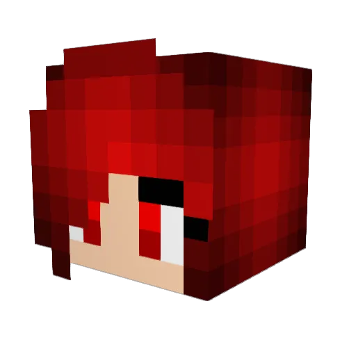 iocxane Minecraft avatar head, 3D render