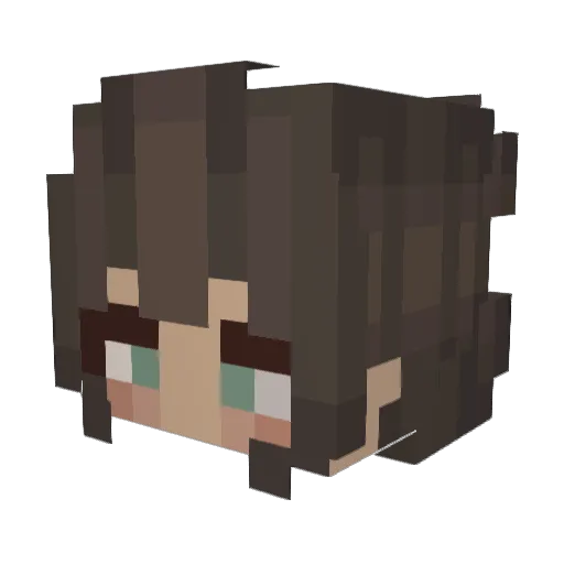 ioicco Minecraft avatar head, 3D render