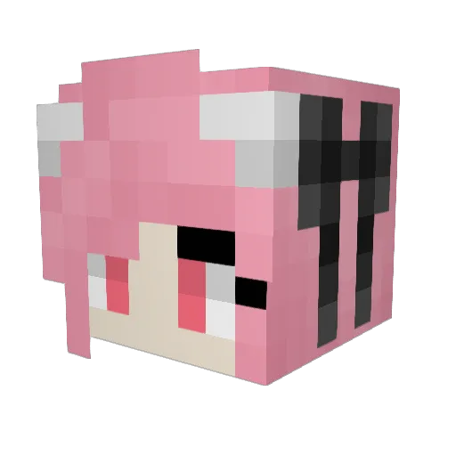 ion_hld Minecraft avatar head, 3D render