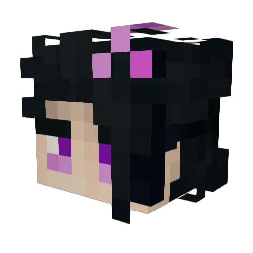 ioniq4 Minecraft avatar head, 3D render
