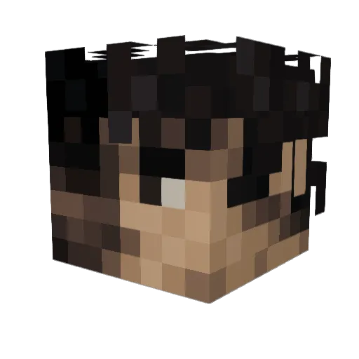 ionz0_0 Minecraft avatar head, 3D render