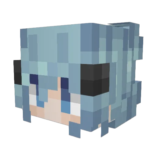 iopiesy Minecraft avatar head, 3D render