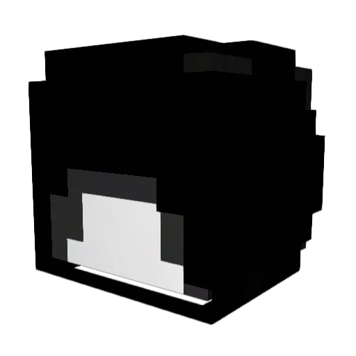 iorbt Minecraft avatar head, 3D render
