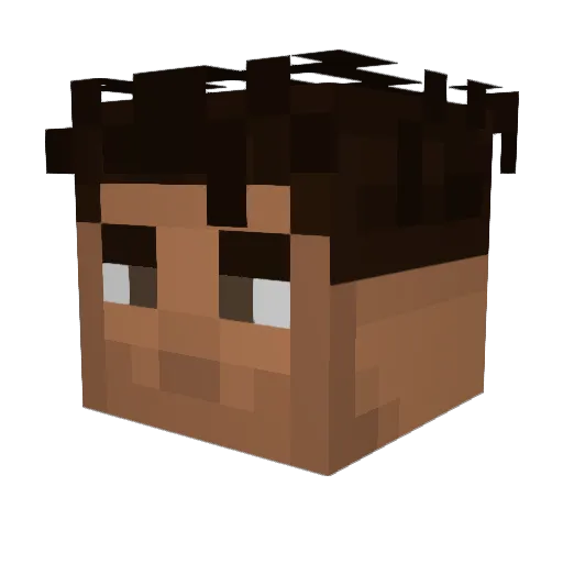 iordanisx Minecraft avatar head, 3D render