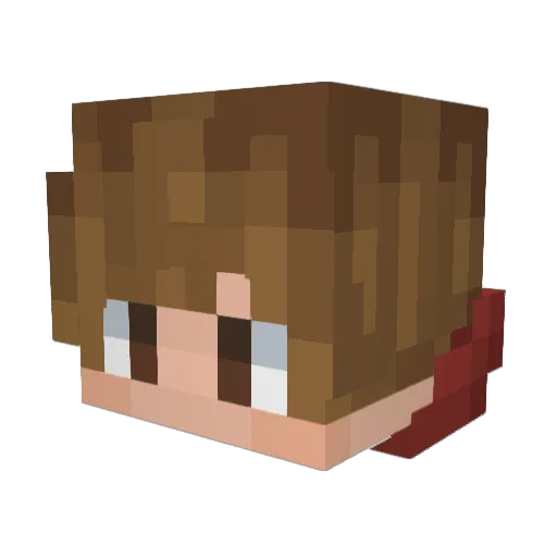 iorinnu Minecraft avatar head, 3D render