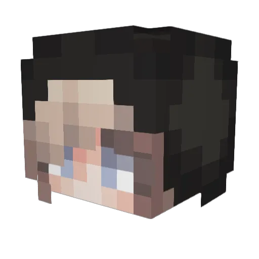iorneye Minecraft avatar head, 3D render
