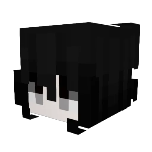 iouna Minecraft avatar head, 3D render
