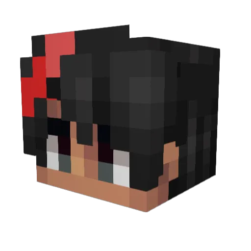 iovaesc Minecraft avatar head, 3D render
