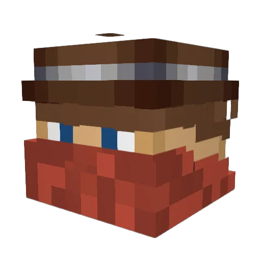 iowacowboy69 Minecraft avatar head, 3D render