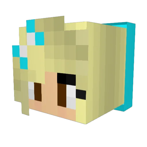 iowacutie2002 Minecraft avatar head, 3D render