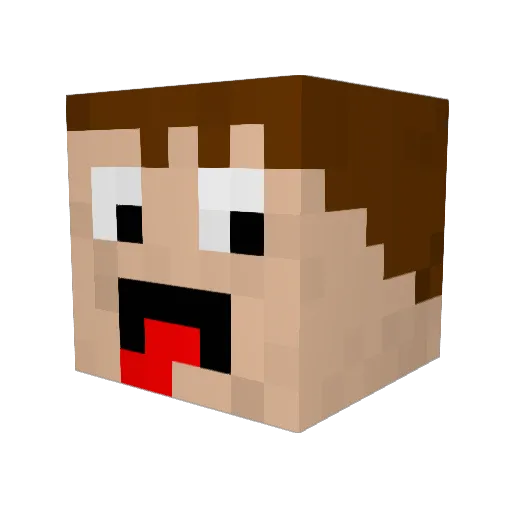 iownyoux3 Minecraft avatar head, 3D render