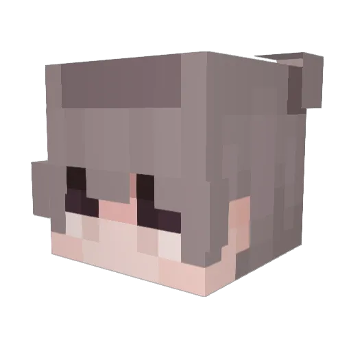 ip3v Minecraft avatar head, 3D render