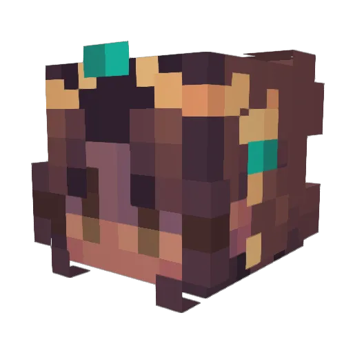 ipalyx Minecraft avatar head, 3D render