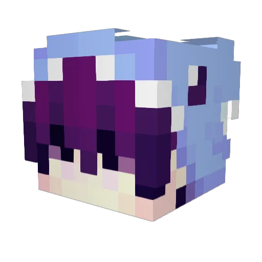 ipanchu Minecraft avatar head, 3D render