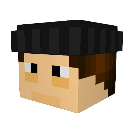 iperrks Minecraft avatar head, 3D render