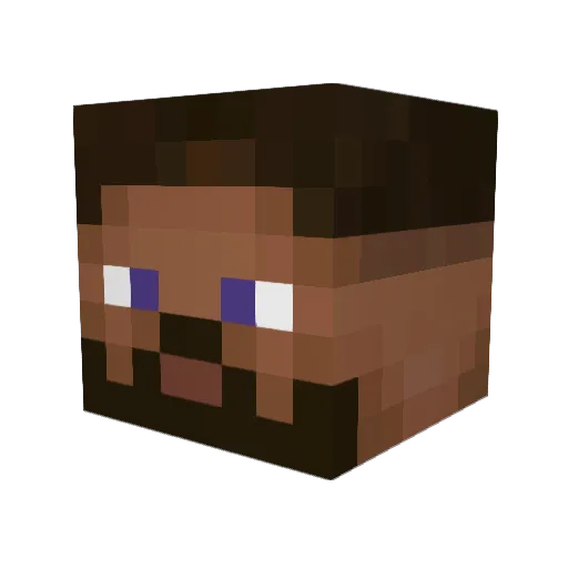 iphoneFridge Minecraft avatar head, 3D render