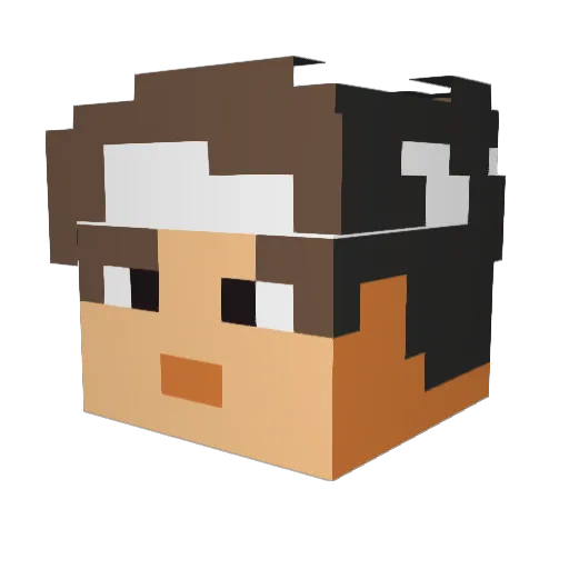 ipnt Minecraft avatar head, 3D render