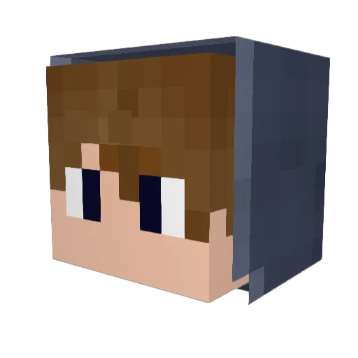 ipodfreak Minecraft avatar head, 3D render