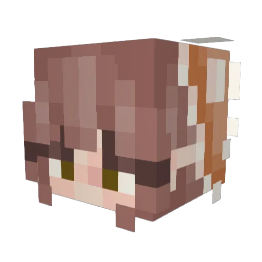 iportla Minecraft avatar head, 3D render