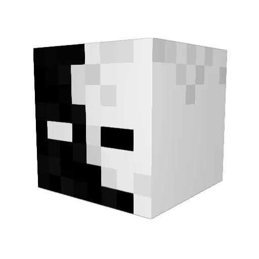 ipp9cuttt Minecraft avatar head, 3D render