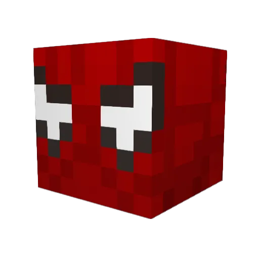 ipps Minecraft avatar head, 3D render