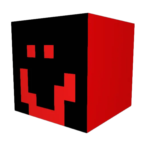 ipsalateral Minecraft avatar head, 3D render
