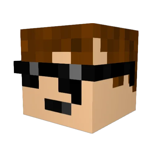 ipship2 Minecraft avatar head, 3D render