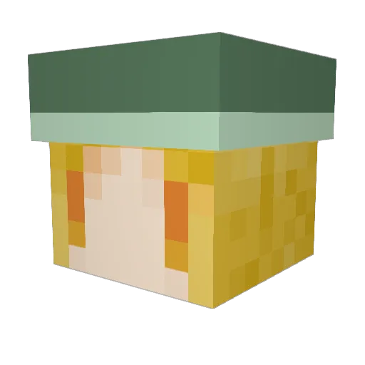 ipsnoopy Minecraft avatar head, 3D render