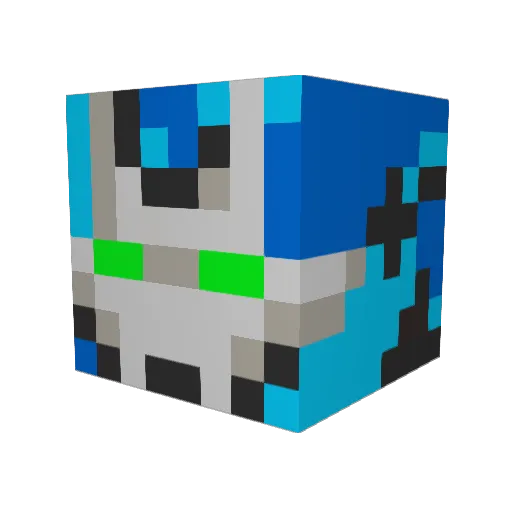 ipwnedyou Minecraft avatar head, 3D render
