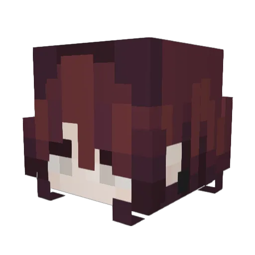 iqiy Minecraft avatar head, 3D render