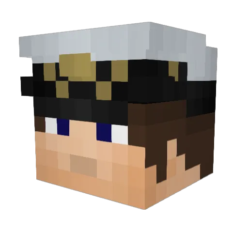 ique2407 Minecraft avatar head, 3D render