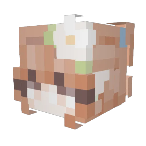 ir3nes Minecraft avatar head, 3D render