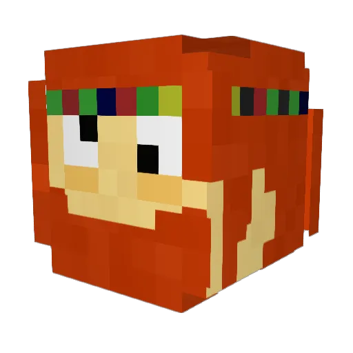 iraco Minecraft avatar head, 3D render