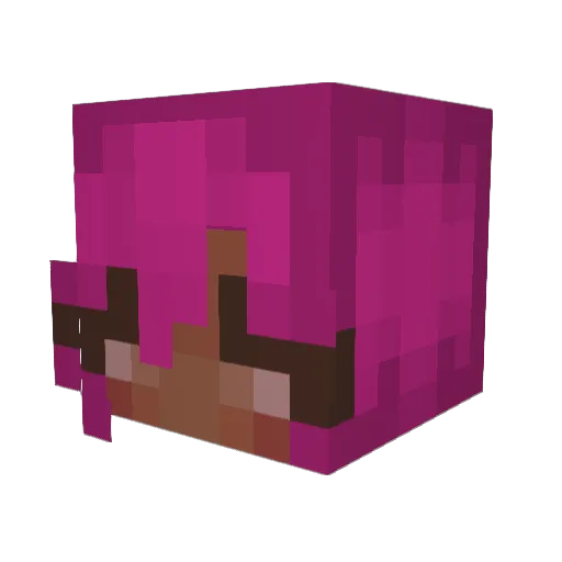 irahism Minecraft avatar head, 3D render