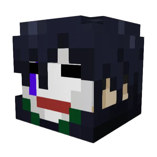iraiyasu Minecraft avatar head, 3D render